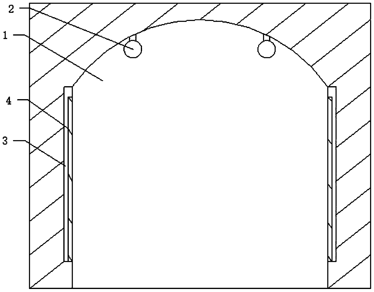 Tunnel automatic fire extinguishing machine