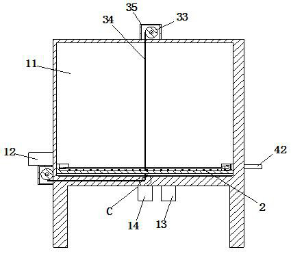 Wastewater collecting and treating device for bean product processing