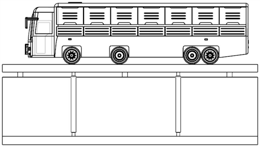 Method for measuring three-dimensional mass center of super-long large vehicle