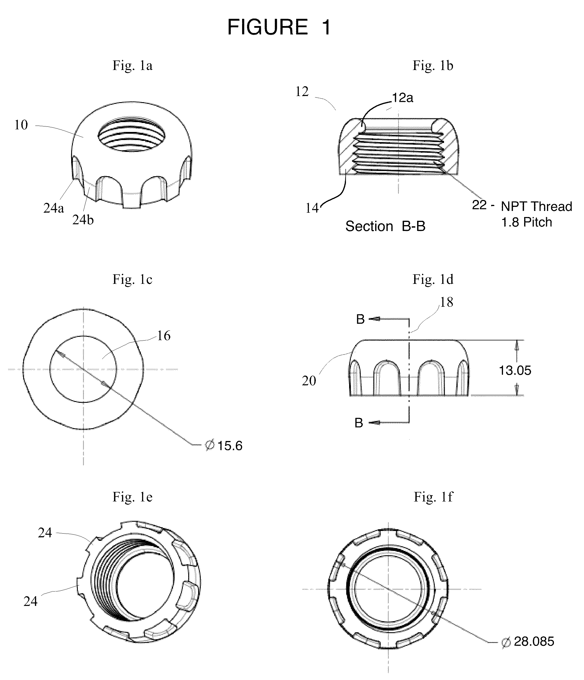 Electrical locking hub nut