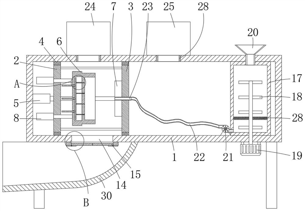 Injection molding process and injection molding device for automobile instrument panel