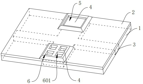 Chip pad structure, chip, wafer and chip pad structure manufacturing method