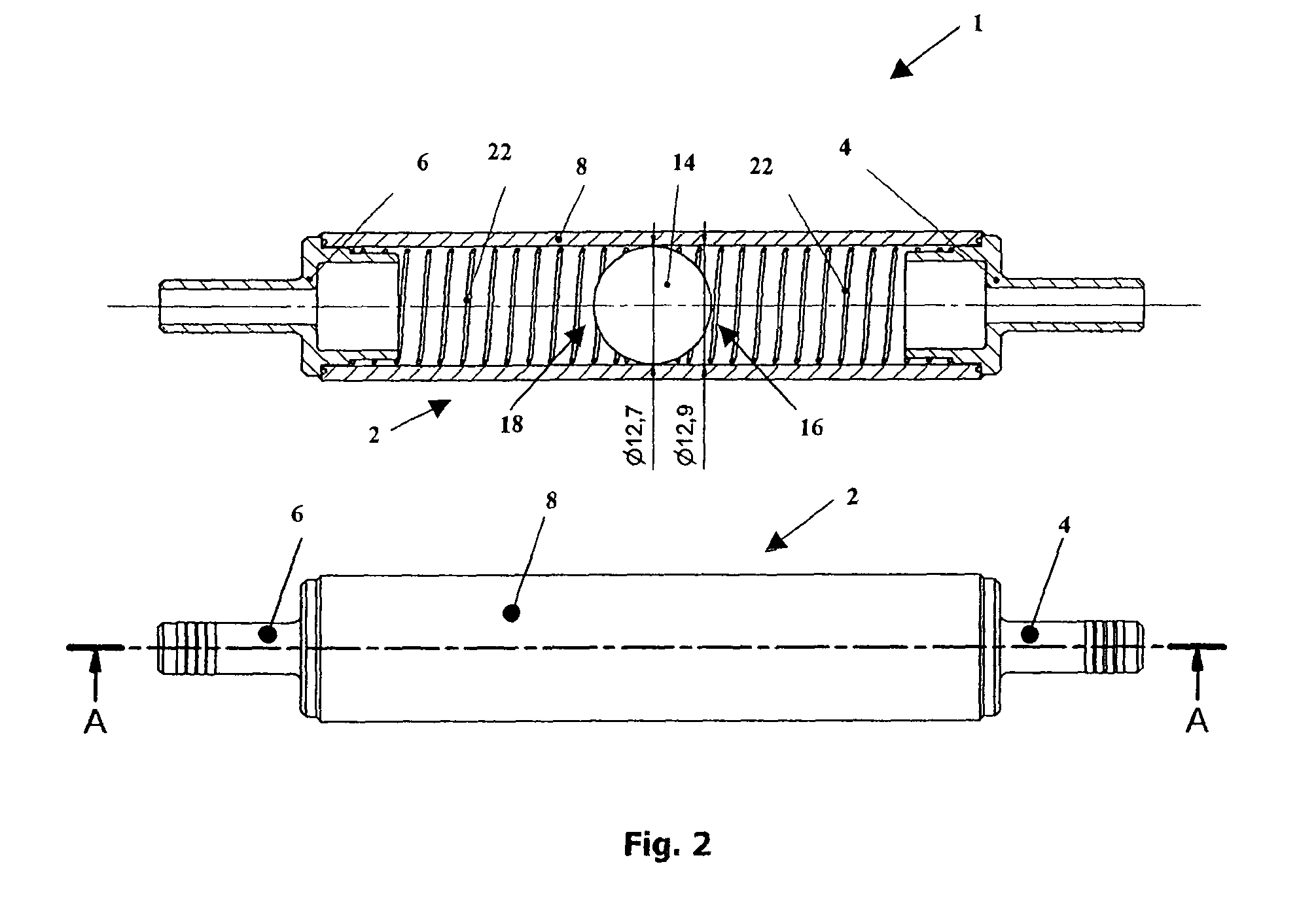 Device for detecting the unbalance of a rotatable component of a domestic appliance