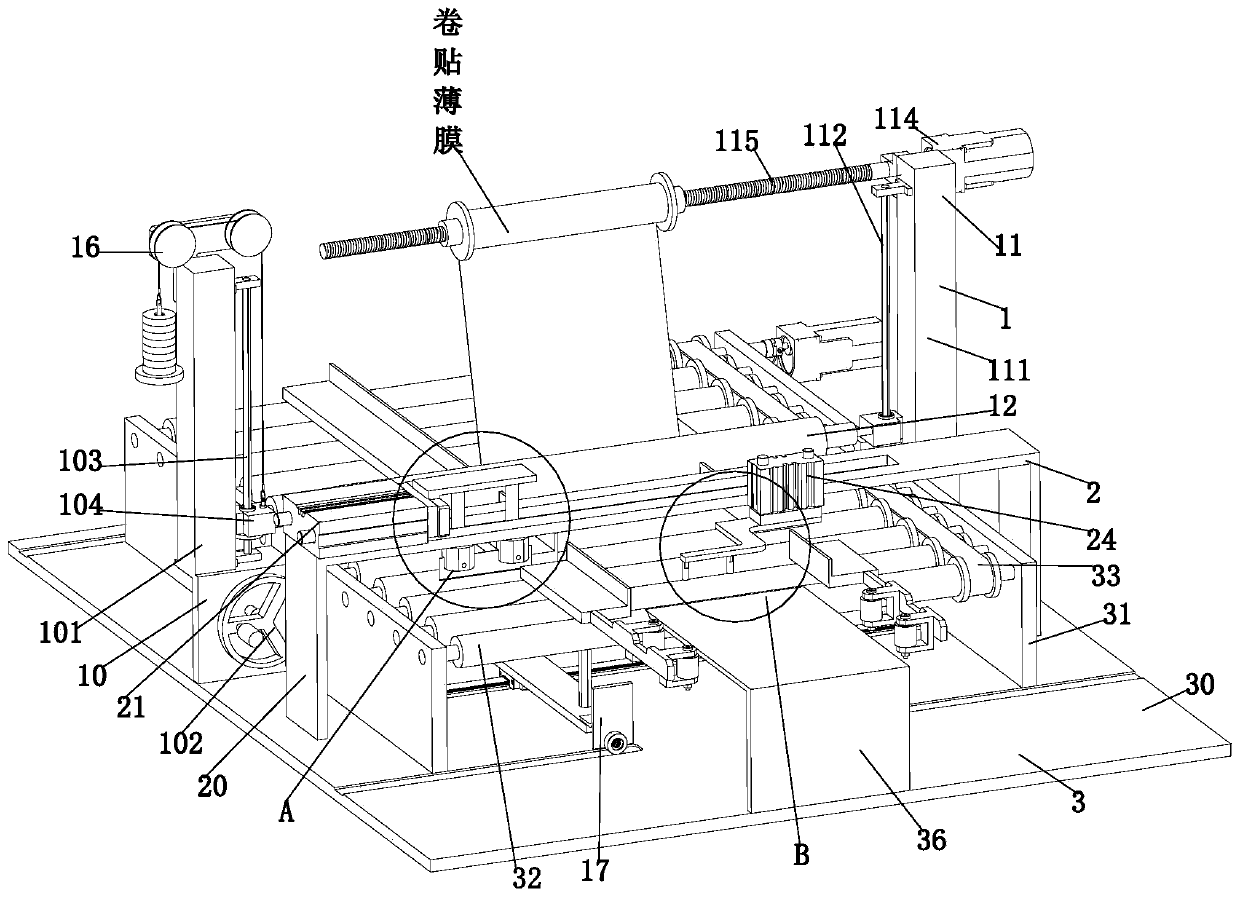 Automatic laminating equipment for marble tile manufacturing