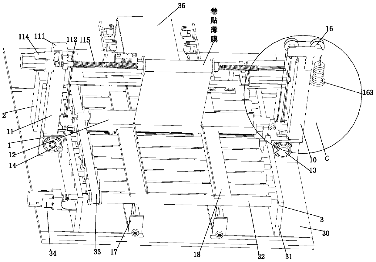 Automatic laminating equipment for marble tile manufacturing