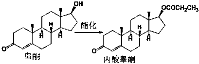 Clean production and preparation method of testosterone propionate
