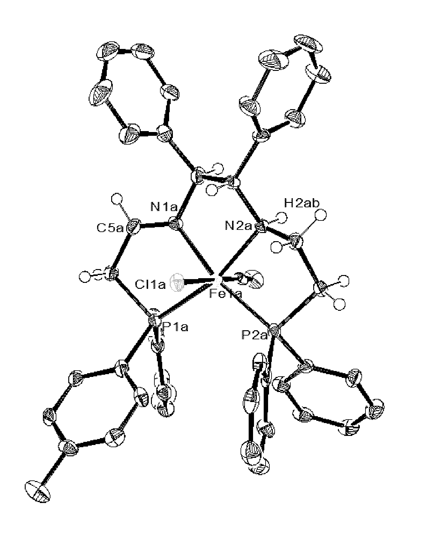 Iron catalysts with unsymmetrical pnn'p ligands