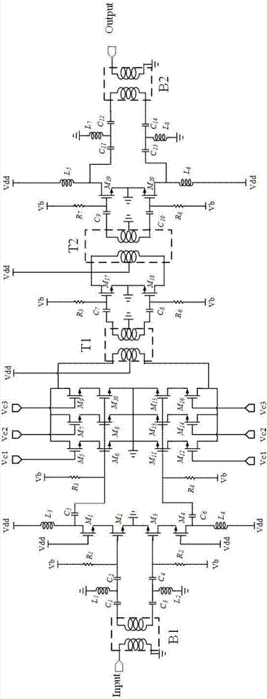 7-mode gain and output power controllable K-band power amplifier