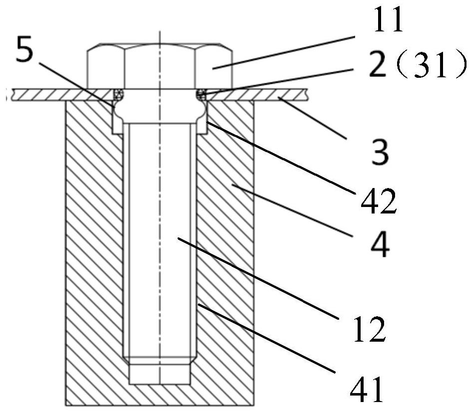 Integral type anti-falling bolt structure