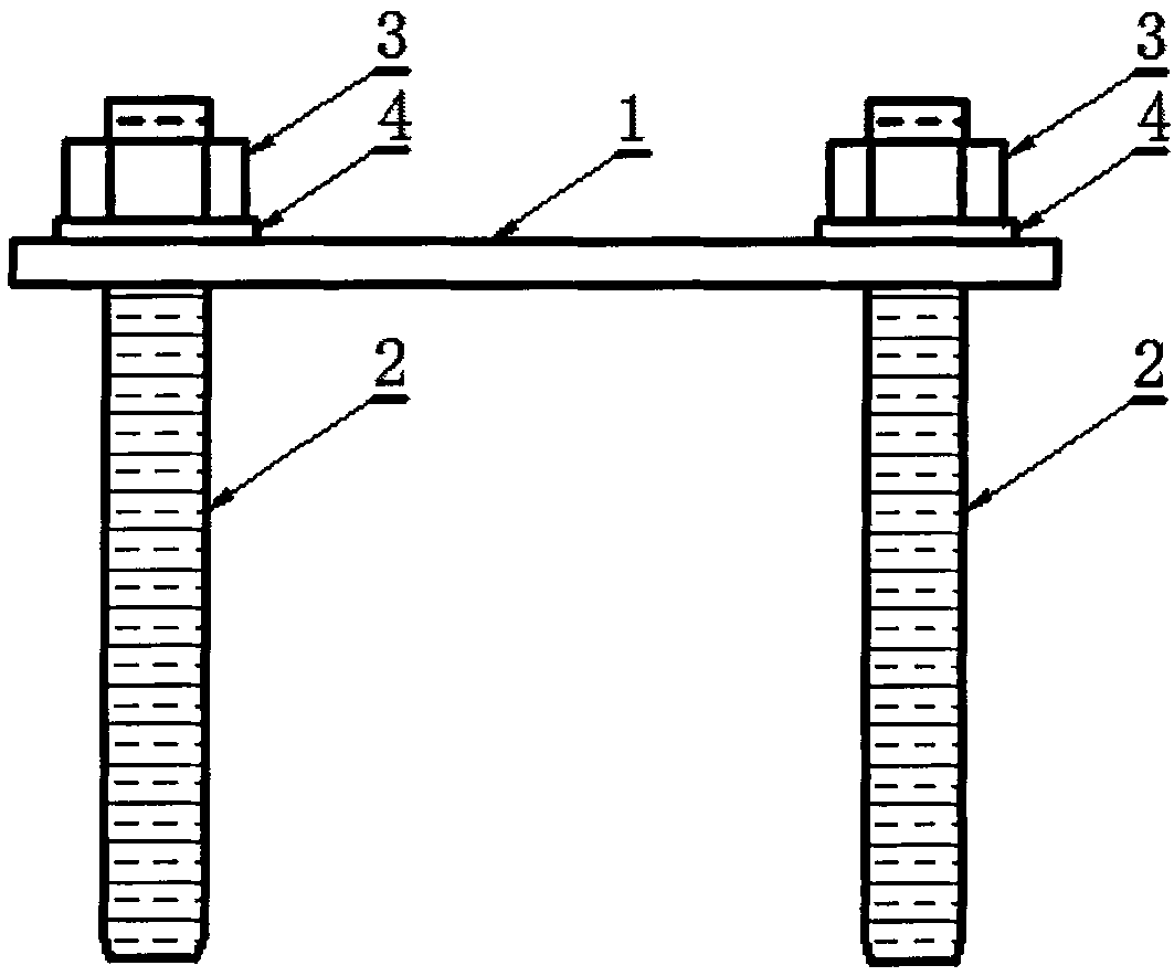 Concrete structure FRP end anchor device