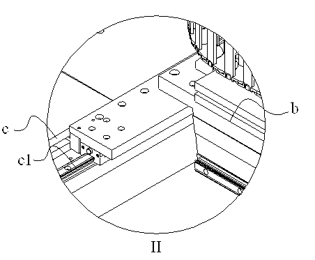 Measuring and welding device in metal mask plate assembling machine and moving mechanism of measuring and welding device
