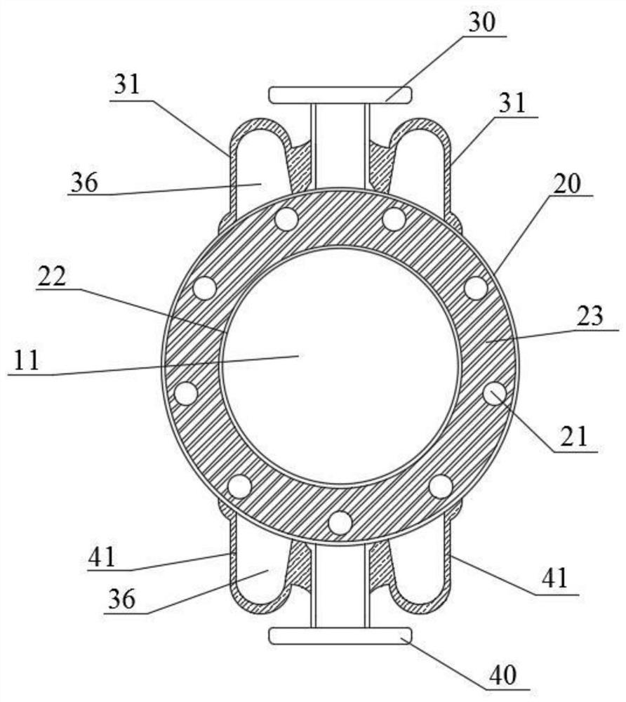 Low-temperature-resistant butterfly valve body and production process thereof