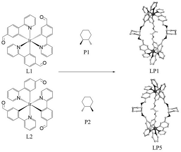 Ir (III)-based chiral metal-organic porous material with splitting function as well as preparation method and application of Ir (III)-based chiral metal-organic porous material