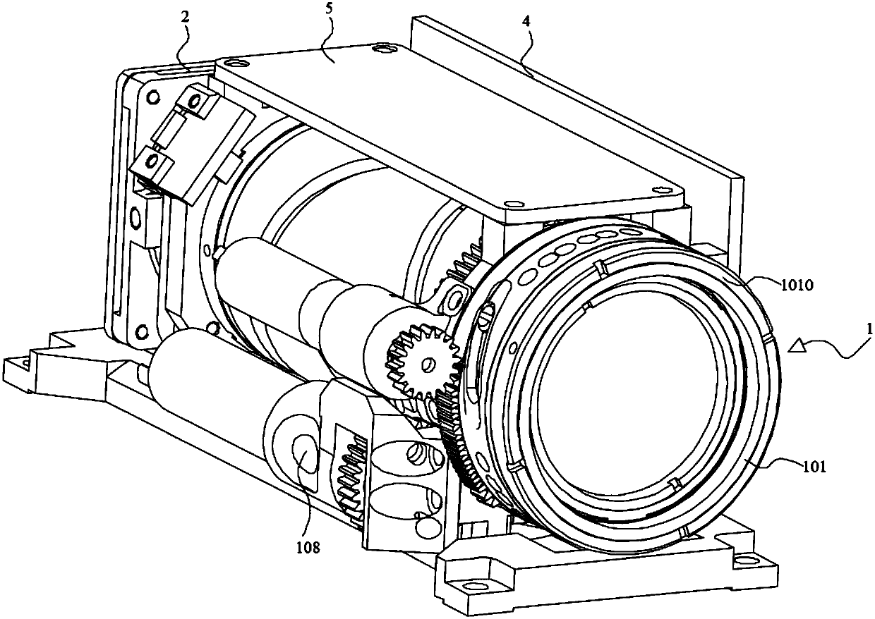 Fog-transmission television system based on continuous zoom lens