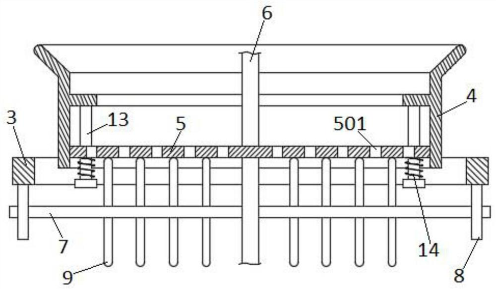 Multi-layer vibration type grain screening device