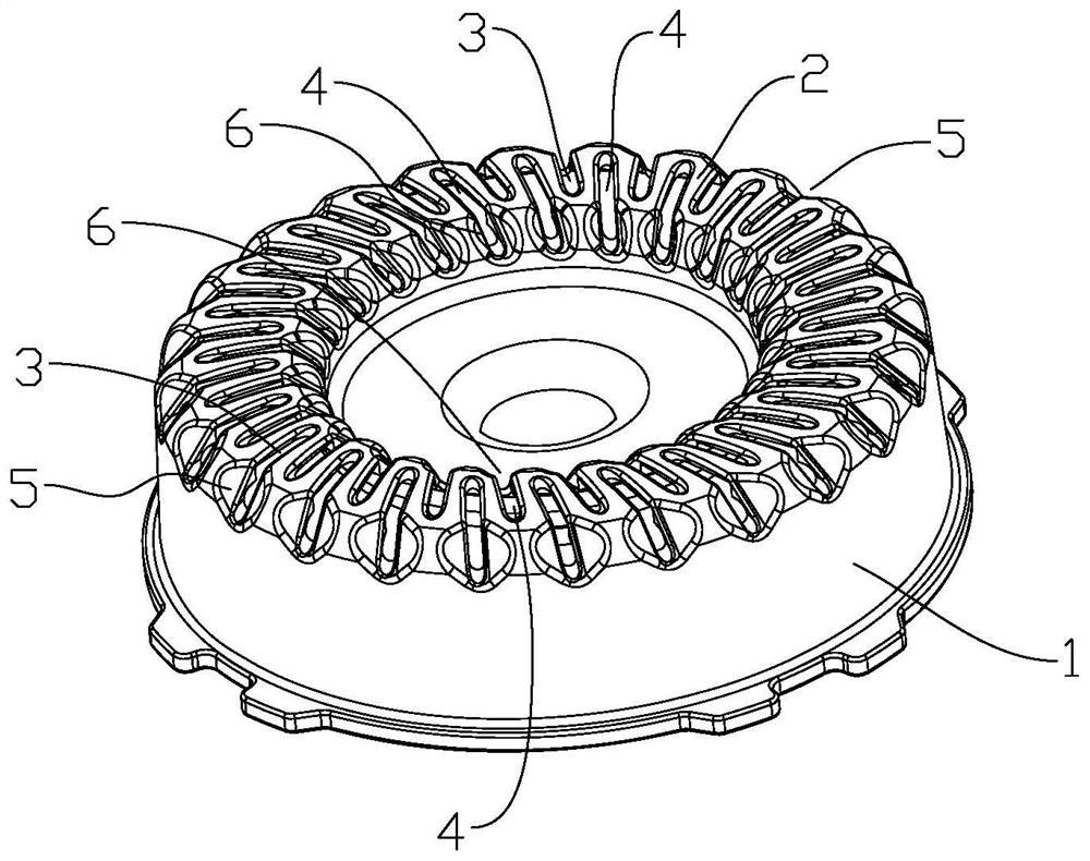 Knife net structure of rotary shaver and machining method thereof
