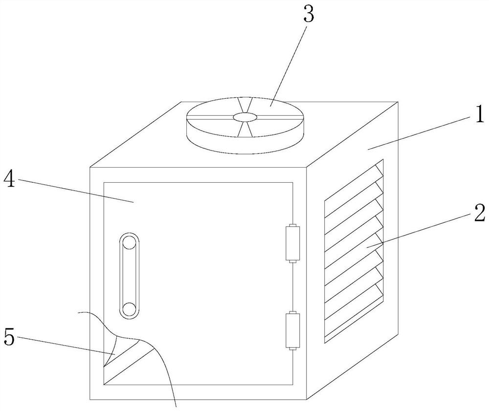 A water-cooled heat dissipation power box with resonance weakening
