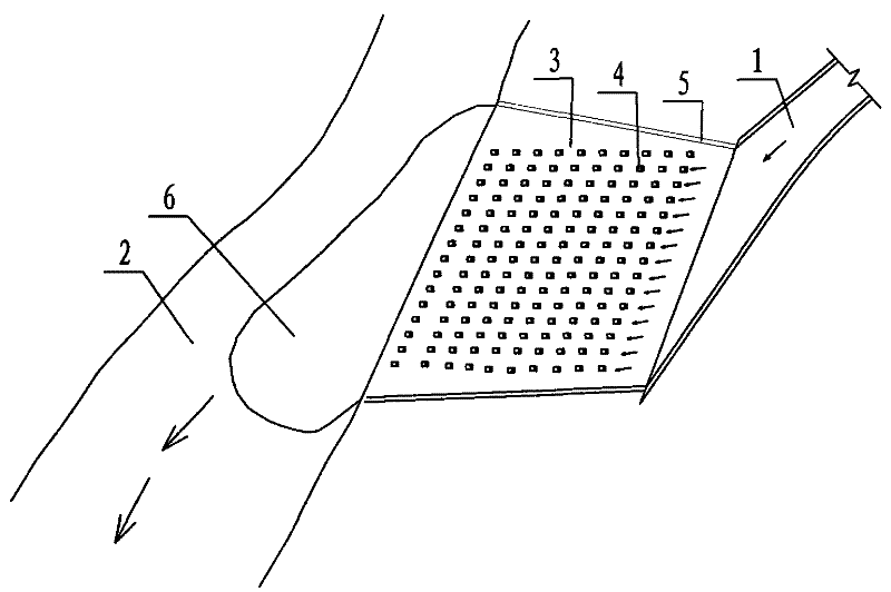 Hydropower station bank slope and stilling pool combined energy dissipation method