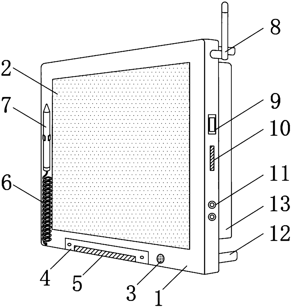 Industrial embedded computer convenient for equipment butt joint