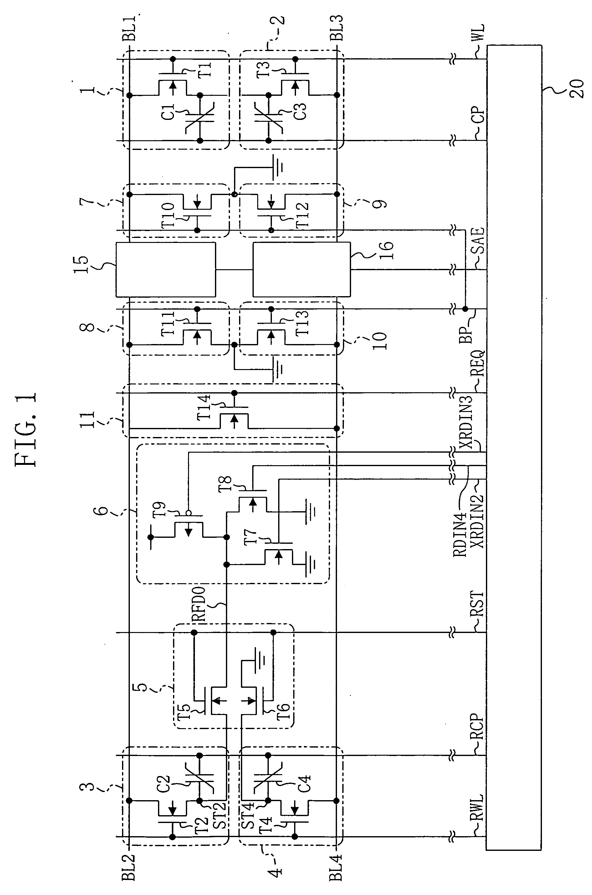 Ferroelectric memory and method for reading data from the ferroelectric memory