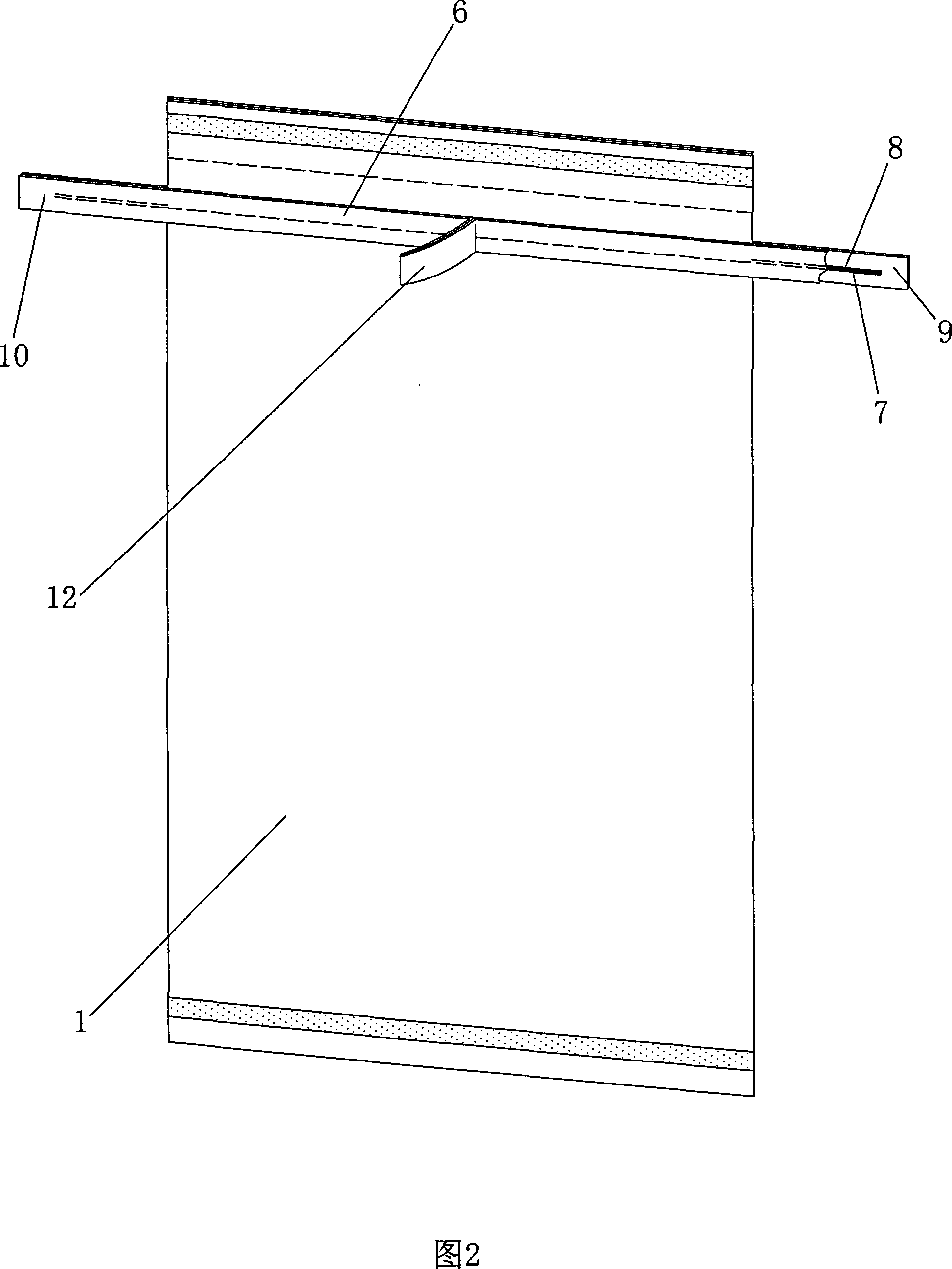 Bag for placing material evidence or sample and manufacturing method thereof
