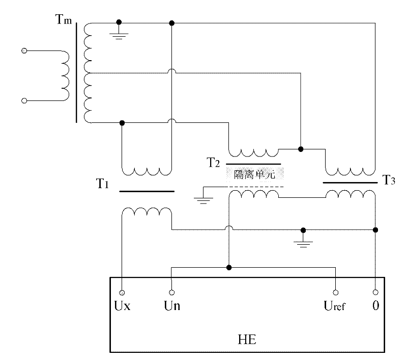 Shielding and isolating voltage mutual inductor