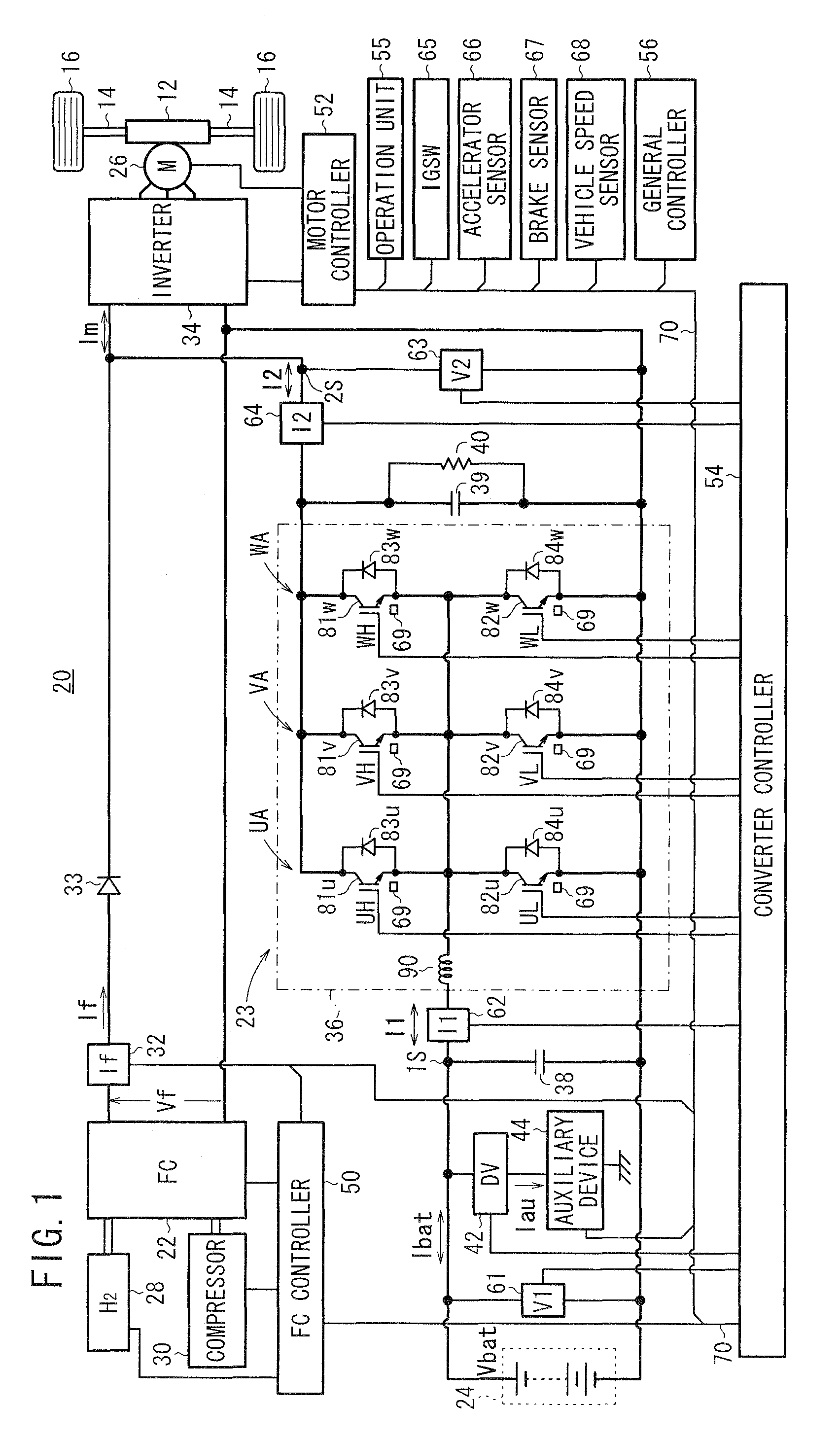 Method of controlling fuel cell vehicle and method of controlling dc/dc converter apparatus
