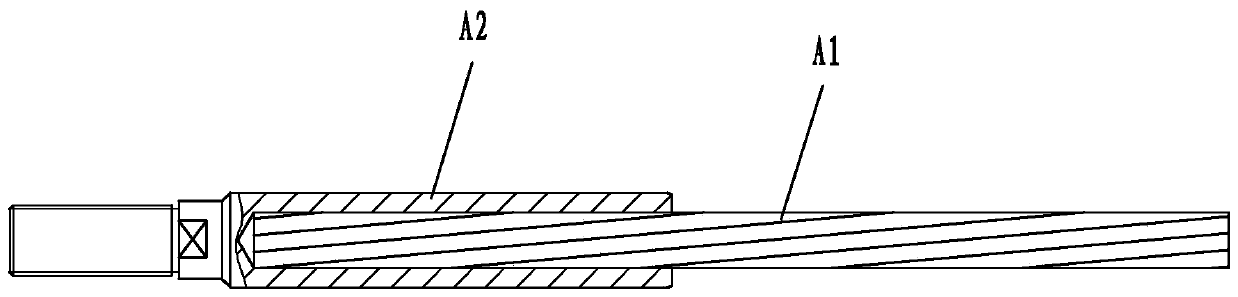 Large-diameter stainless steel cable and method of making the same