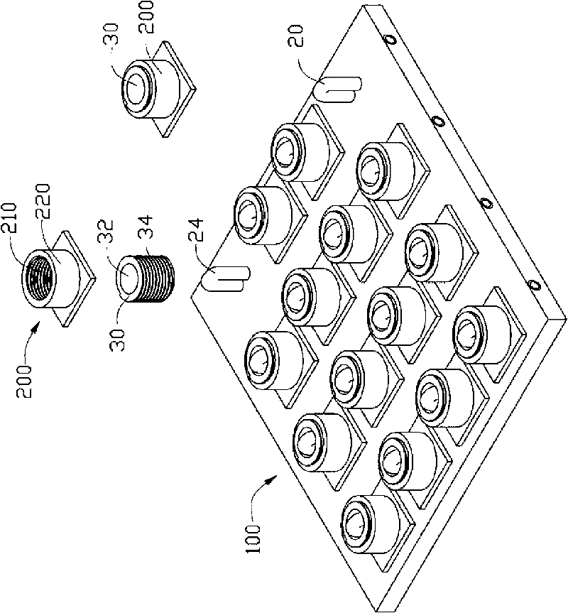 Film-coating workpiece carrying device and film-coating method