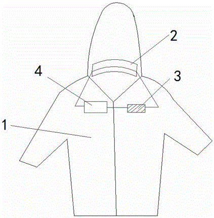 Neck-massaging garment with reasonable structure and good service performance