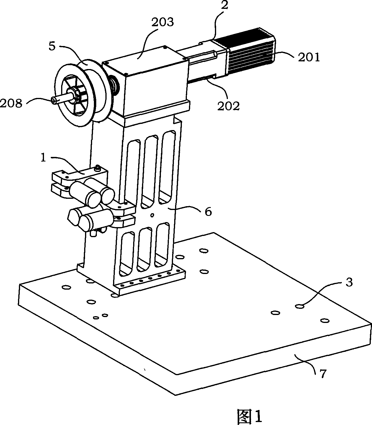 Fiber supply device of automatic optical fiber winding machine