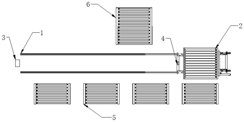 Positioning control method and device for RGV system, storage medium and equipment