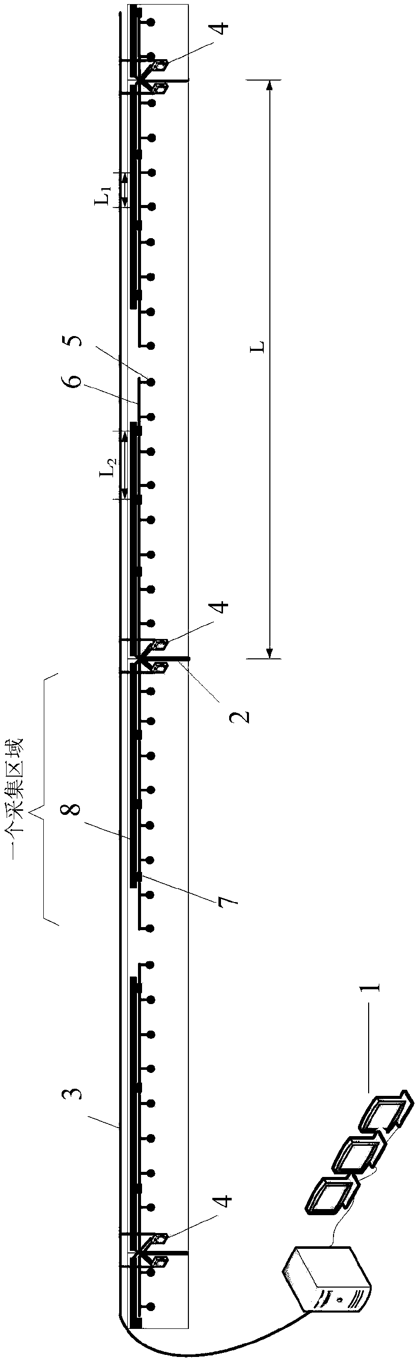 Pipe gallery fire information collection system and method for judging fire door opening timing