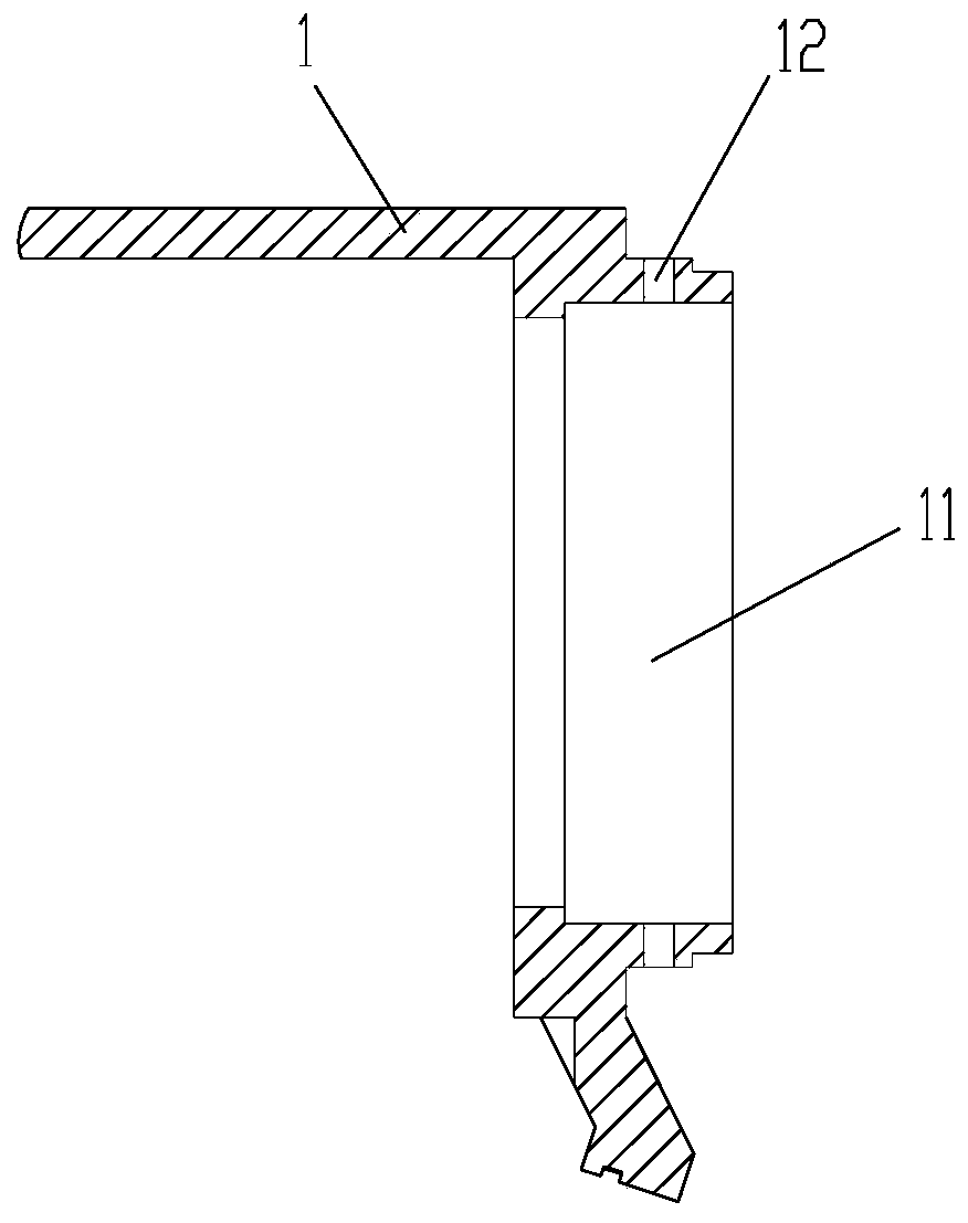 Connecting structure and elbow assembly