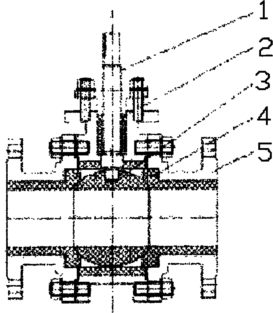 Novel strong acid and strong alkali resistant ball valve