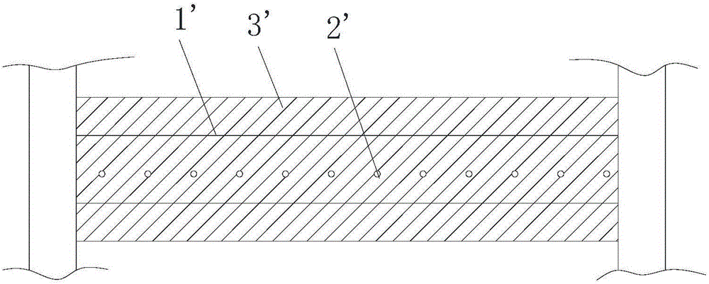 Ceiling structure with double underneath type parallel radiant tubes and construction method of ceiling structure