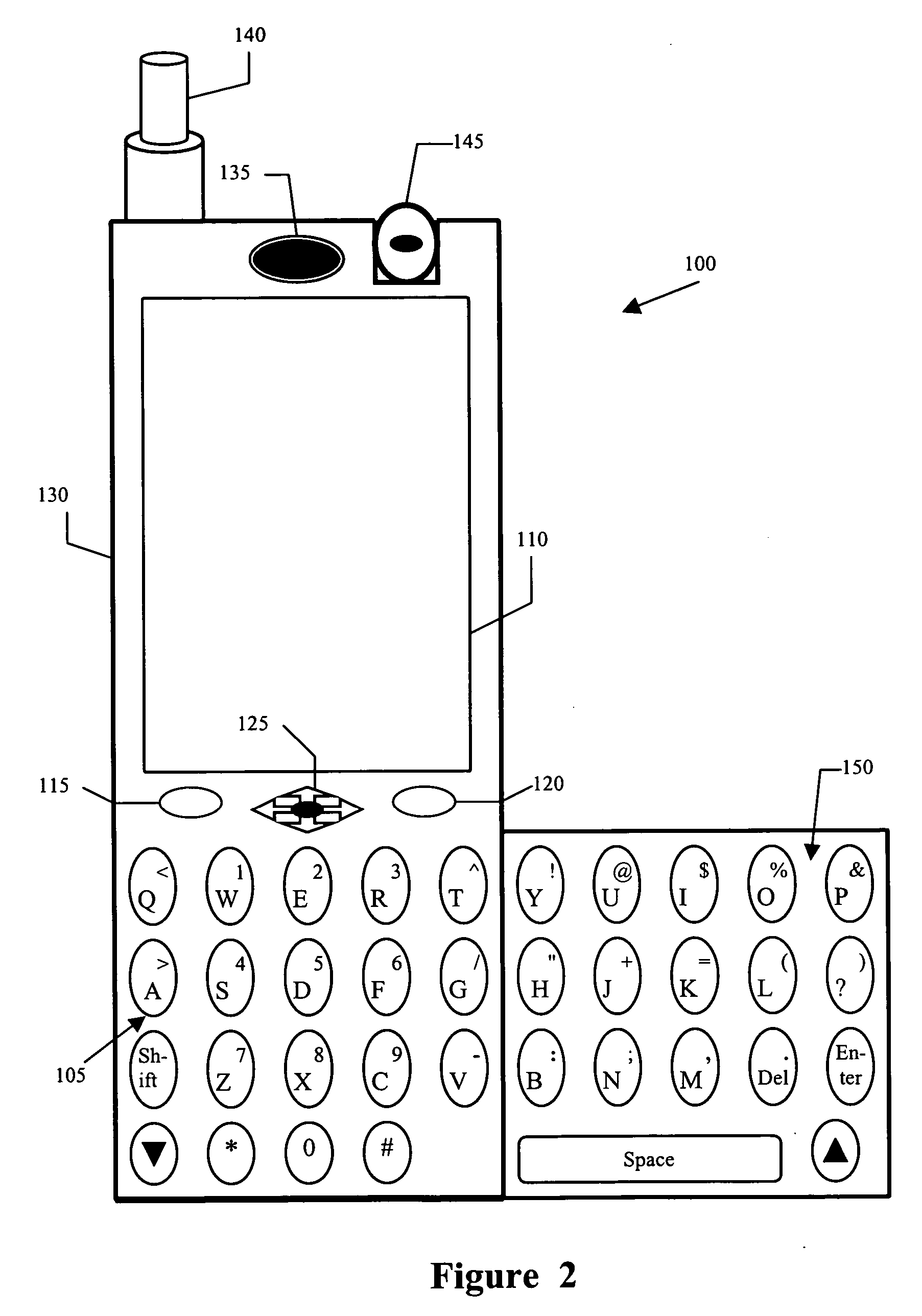 Full qwerty web-phone with optional second keypad