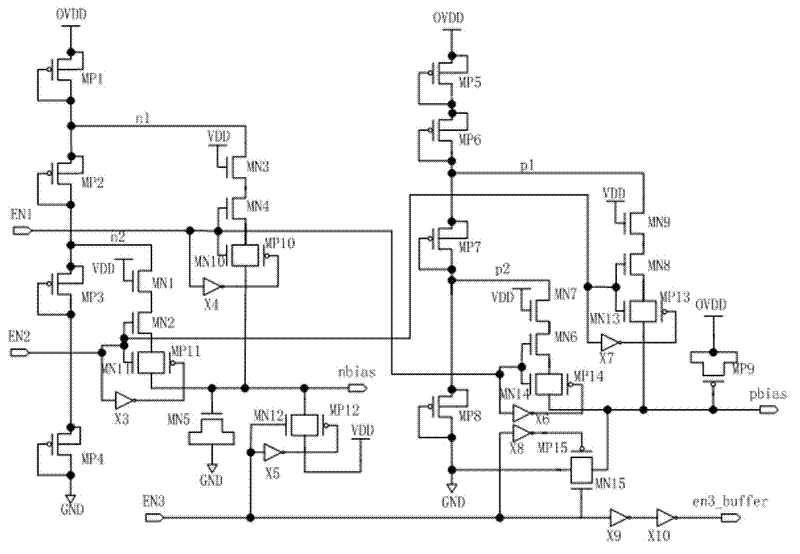 Input output (IO) interface output circuit in microprocessor