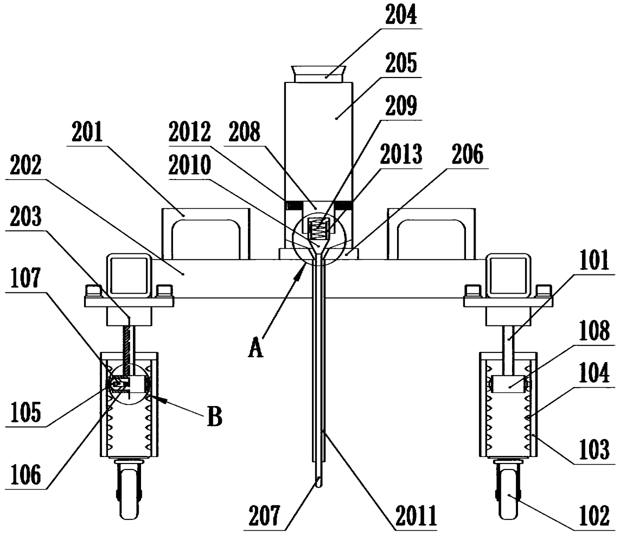 Scribing device for building