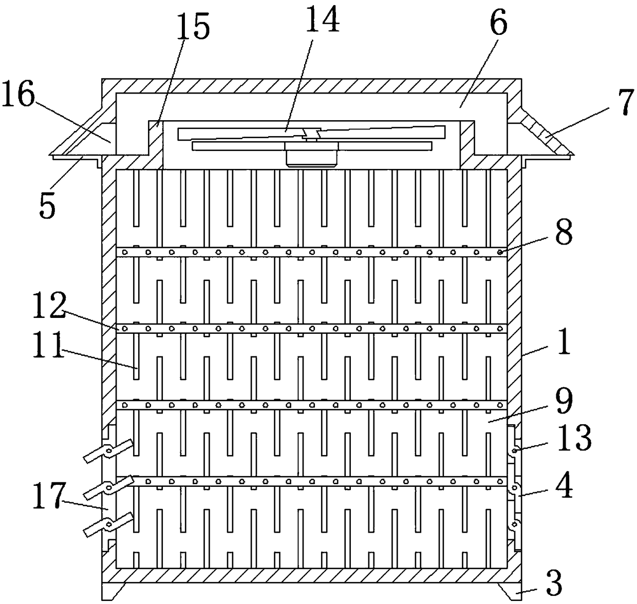 Air-cooling heat-dissipating frequency converter