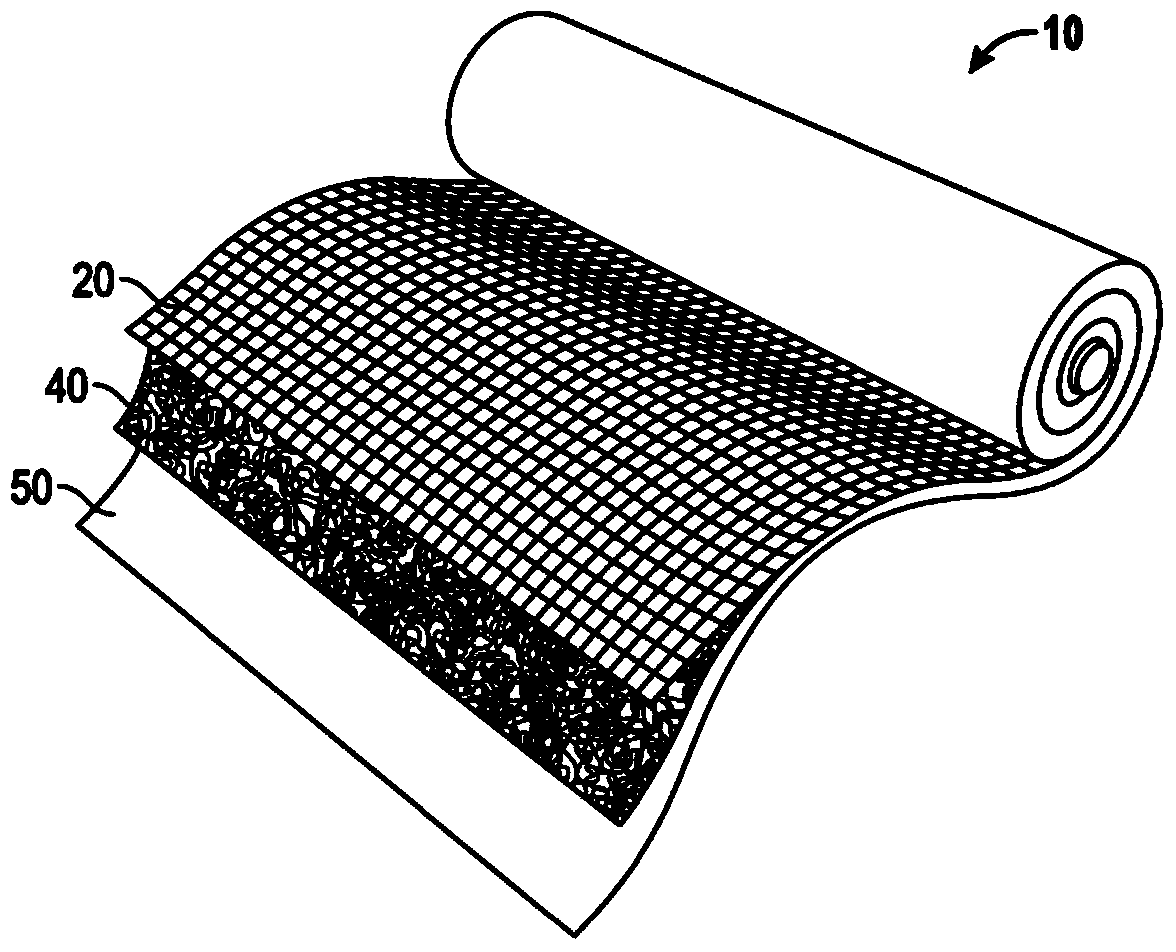 Nonwoven cementitious composite for in-situ hydration