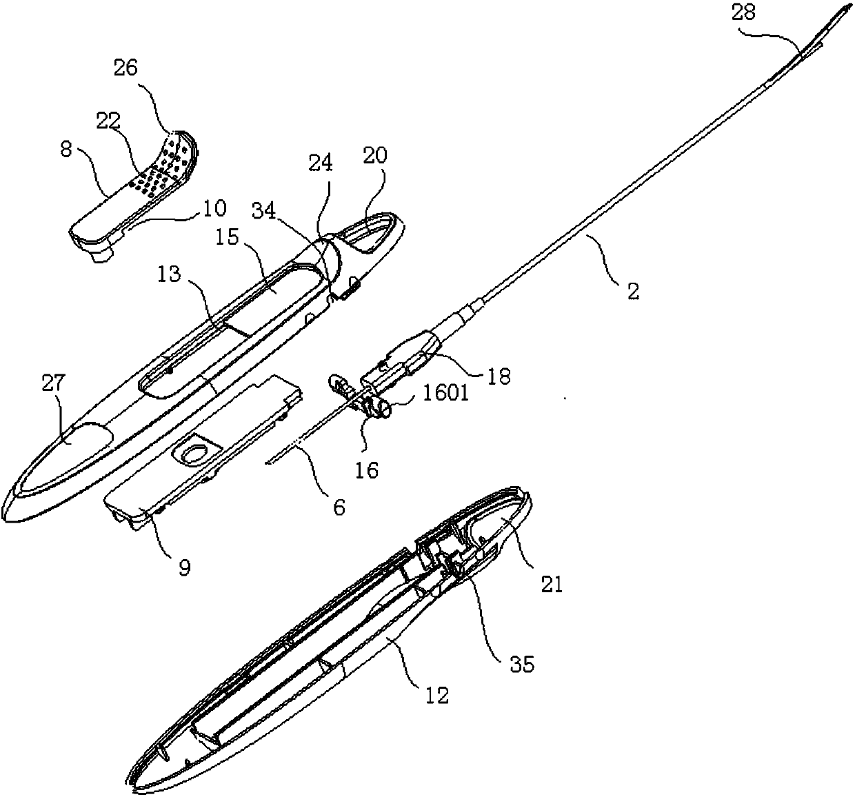 A locking and limiting medical soft tissue suture device