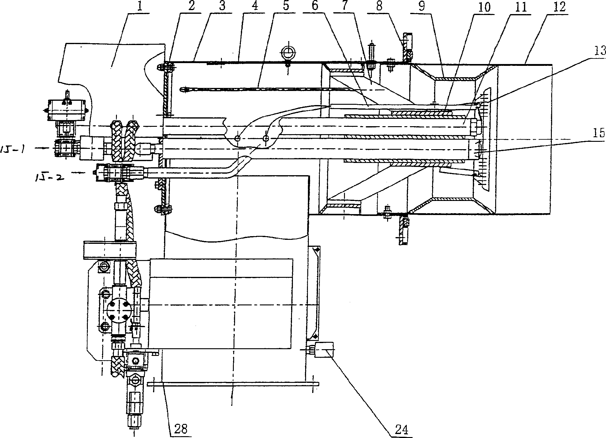 Frequency conversion and automatically controlled dual-purpose boiler with built-in precombustion chamber using coal water slurry or oil as fuel