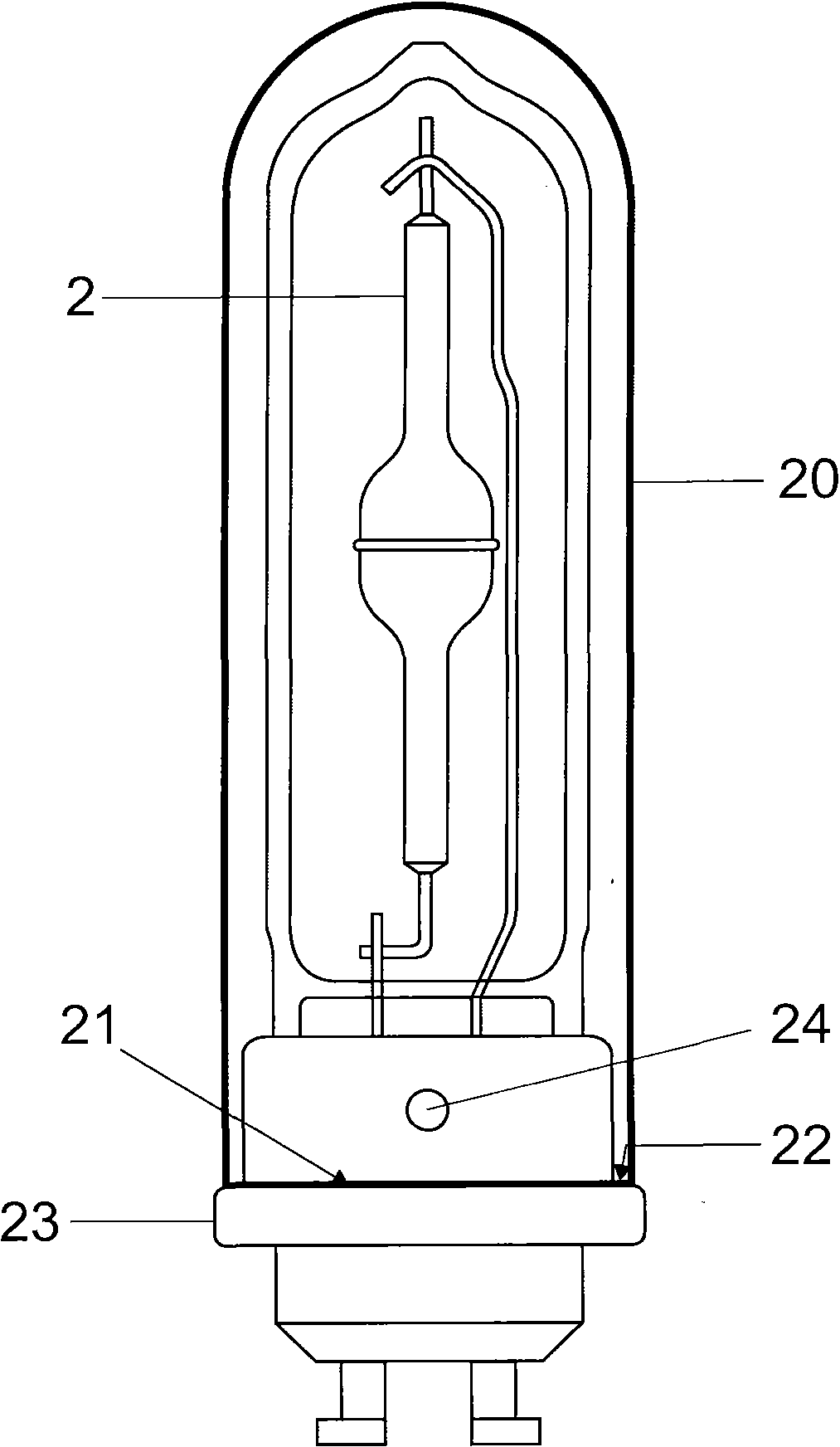 High pressure discharge lamp