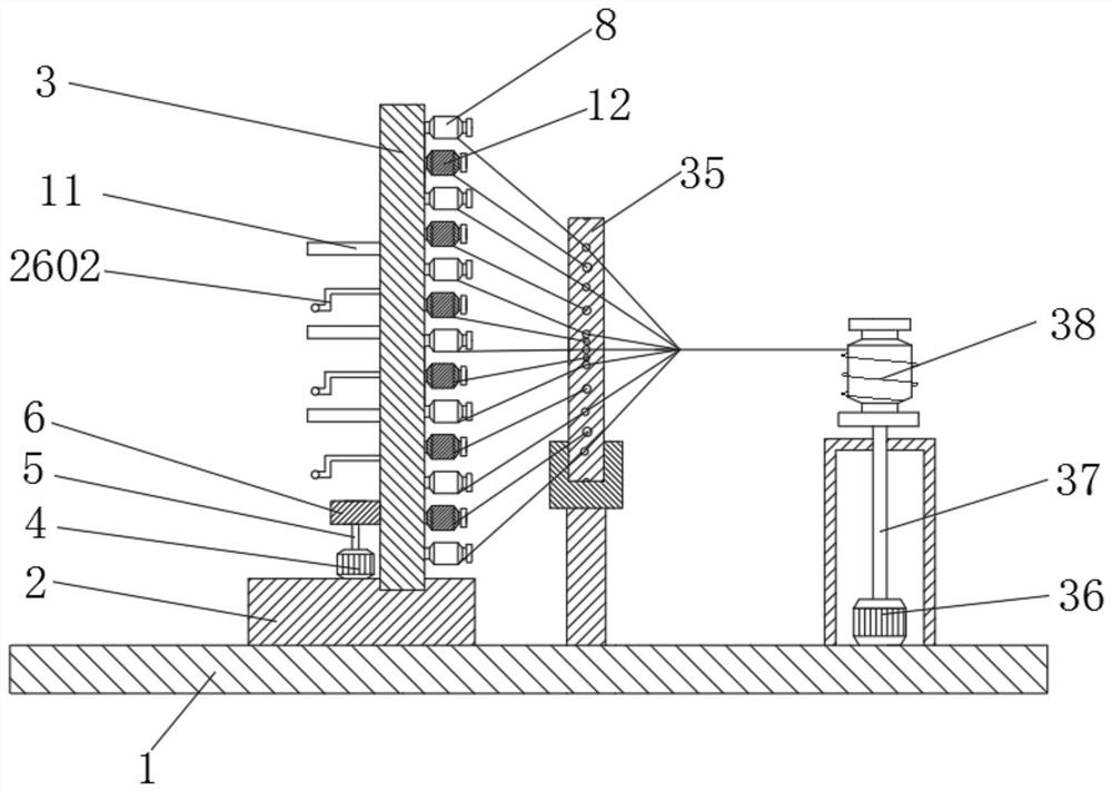 Yarn twisting number adjusting mechanism for textile machinery