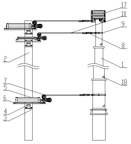 Wind load testing device and method of vehicle-mounted mast lifting system