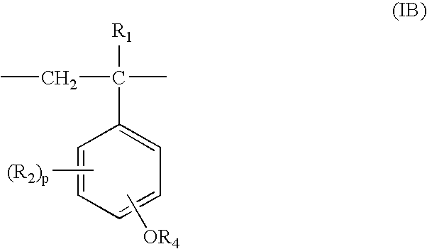 Process for production of partially protected poly(hydroxystyrene)s