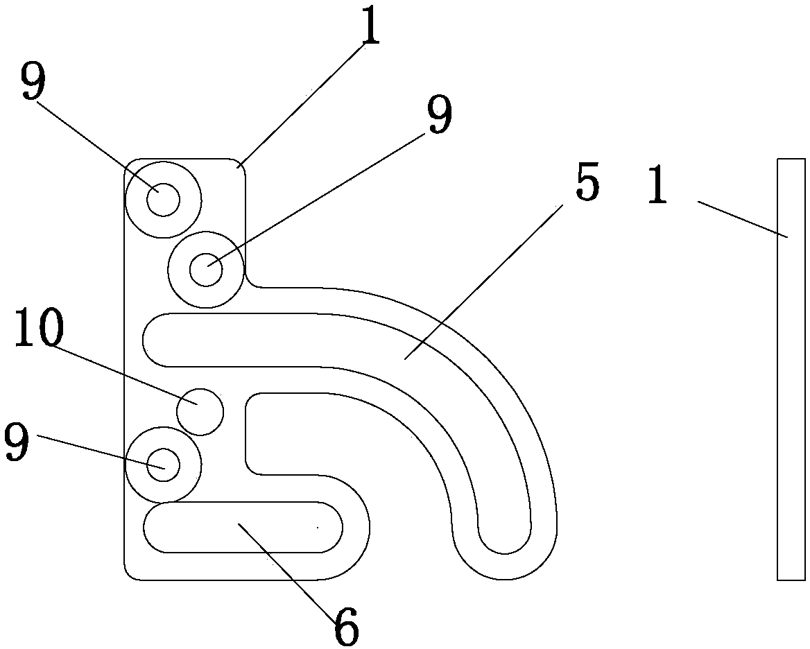 Combined mechanism for panel rotation and guide