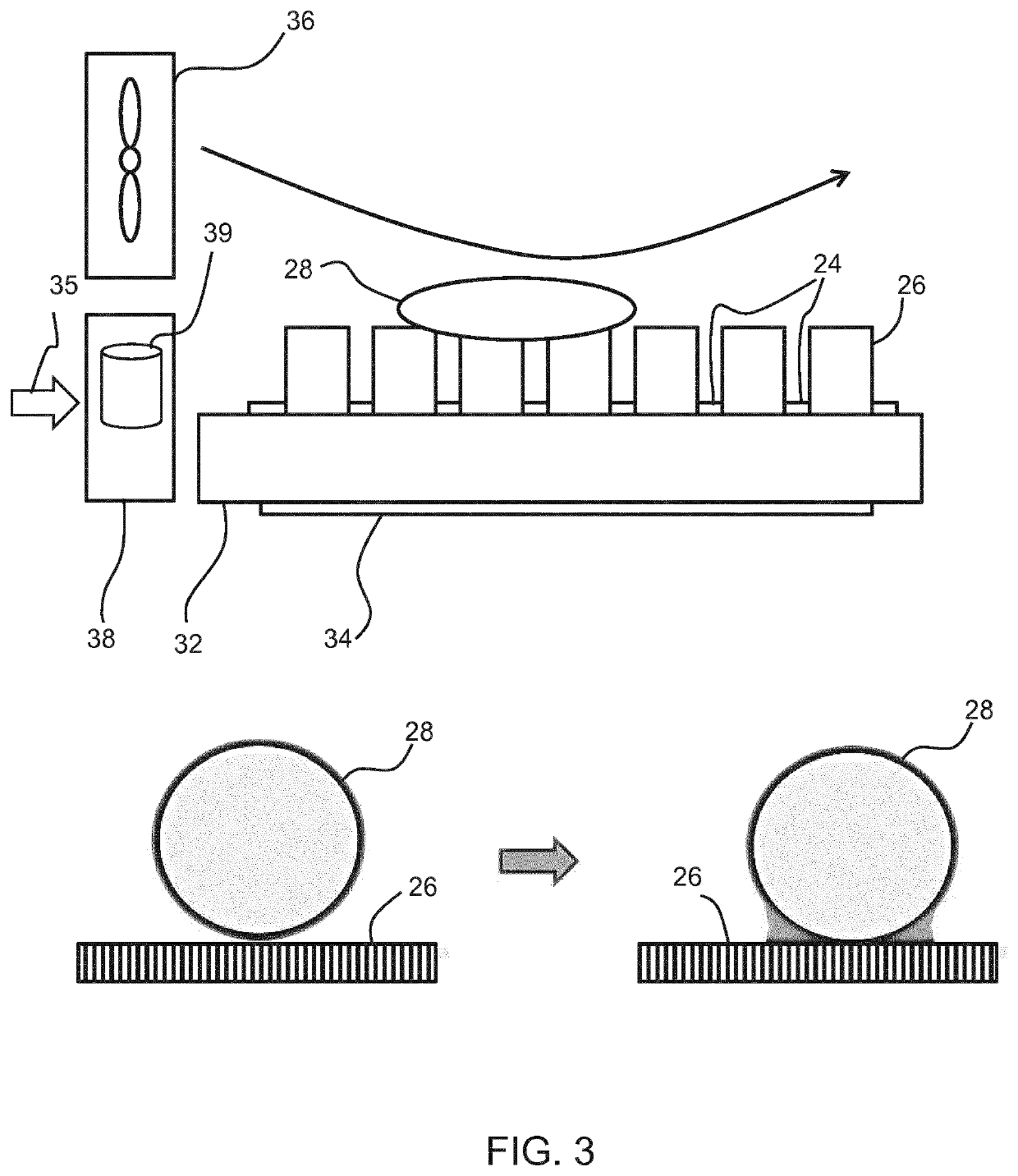 Particle or pollen sensor and sensing method