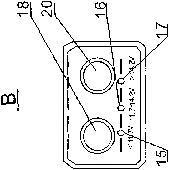Automobile electronic safety device having dual energy and dual effect and being energy-saving and emission-reducing